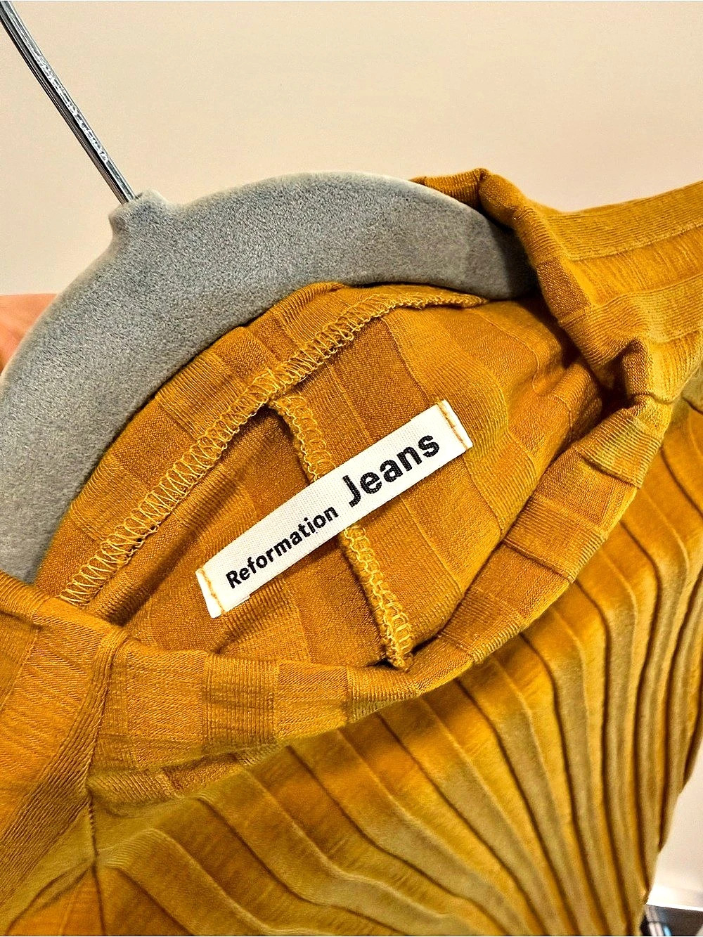 Reformation Ribbed Short Sleeve Top - Picture 2 of 2